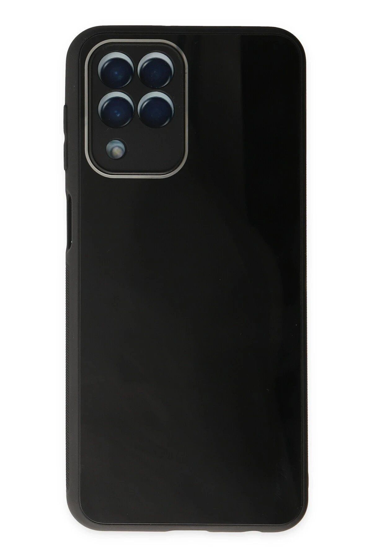 CepteToptan Newface Samsung Galaxy M33 Kılıf Glass Kapak - Siyah