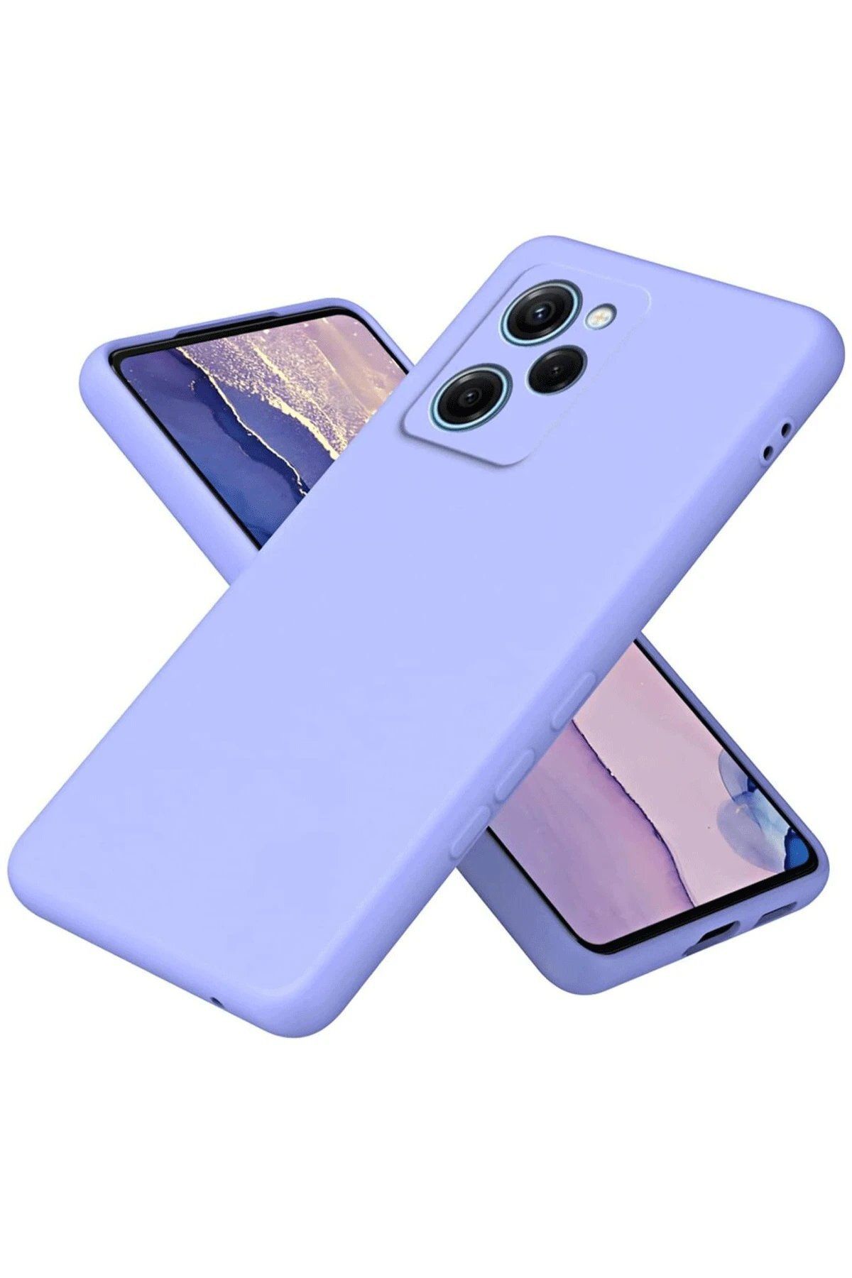 CepteToptan Newface Xiaomi Poco X5 Pro 5G Nano içi Kadife Silikon - Lila