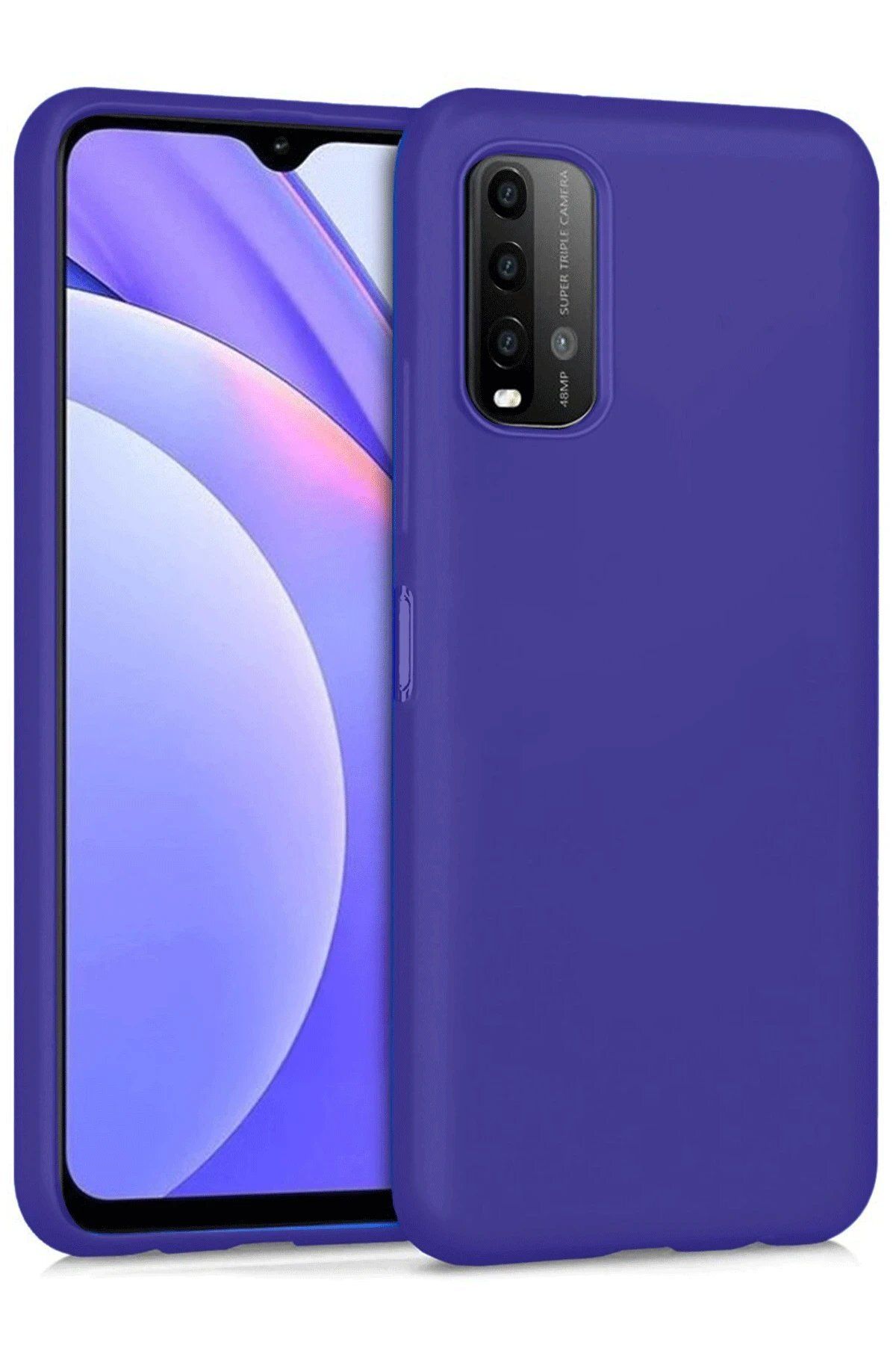 CepteToptan Newface Xiaomi Redmi 9T Kılıf Nano içi Kadife Silikon - Mor