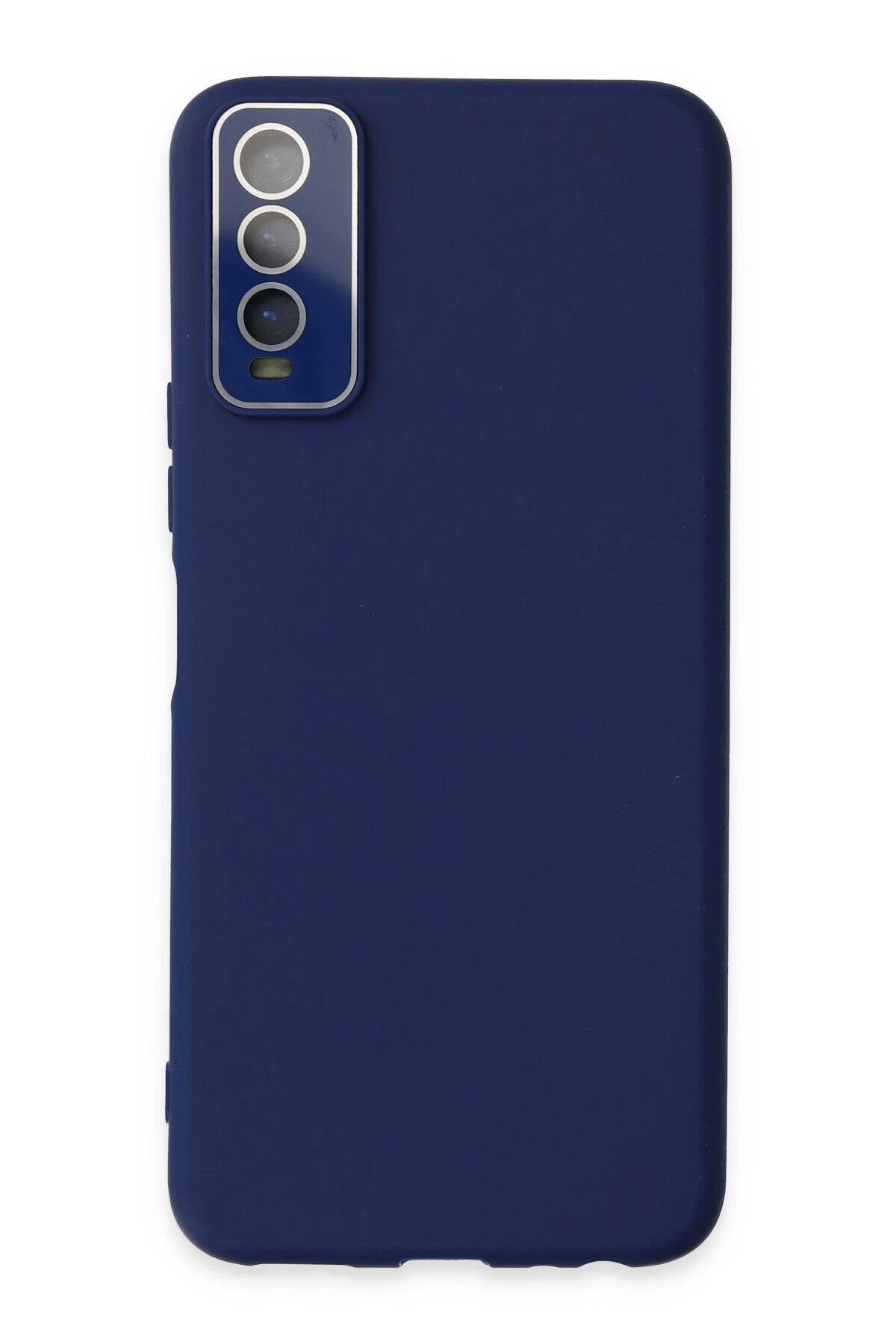 CepteToptan Newface Vivo Y11S Kılıf Lansman Glass Kapak - Sky Blue
