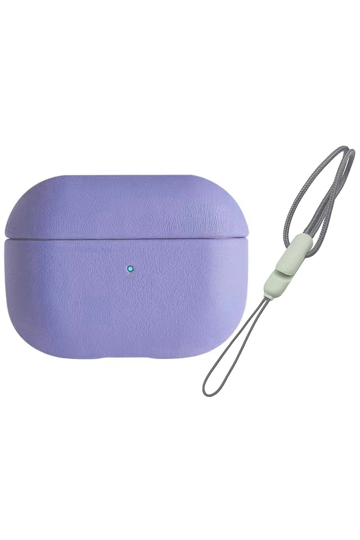 CepteToptan Newface Airpods 3 (3.nesil) 405 Deri Kılıf - Lila