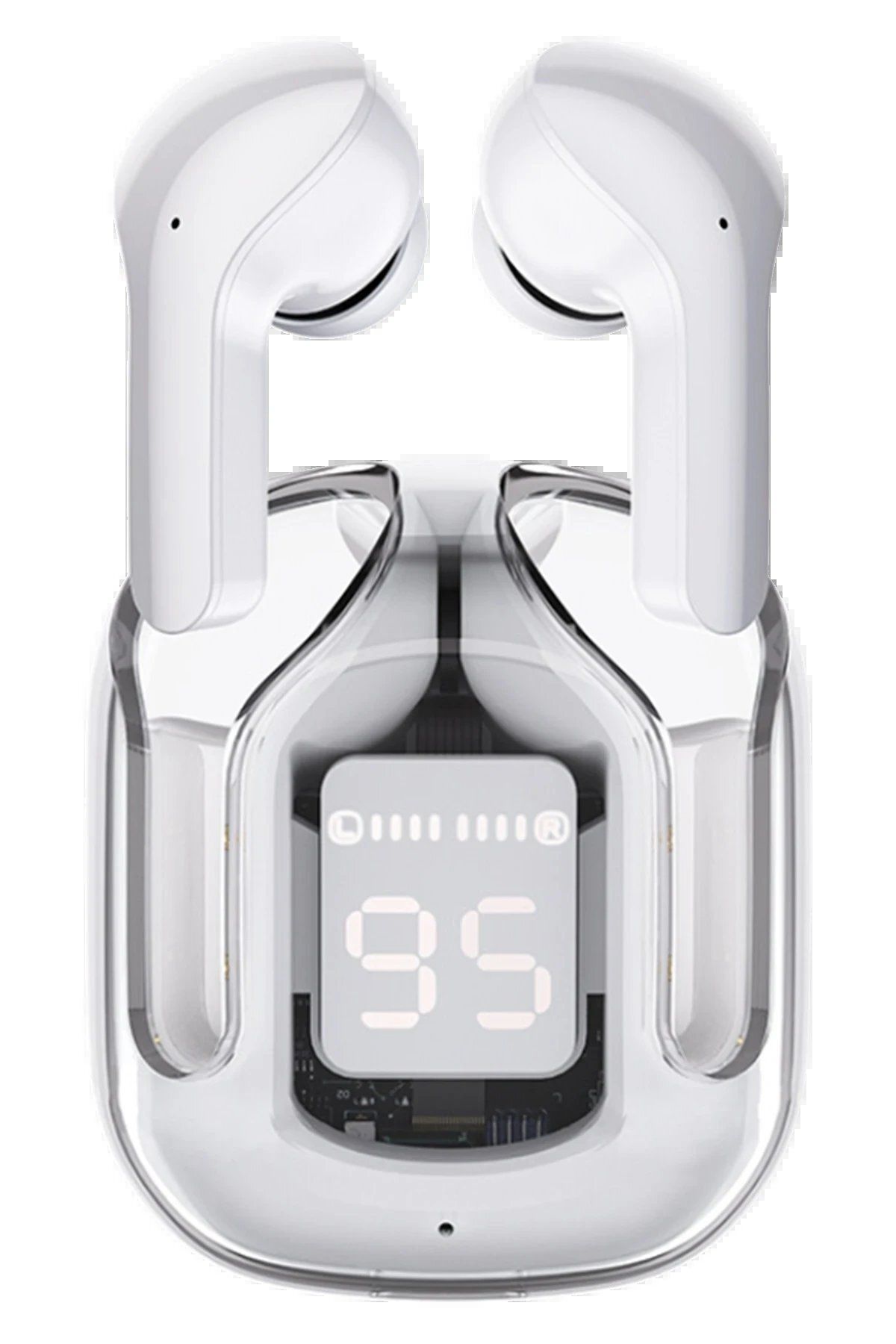 CepteToptan Konfulon GT13 Dijital Şarj Göstergeli Kablosuz Airpods Kulaklık - Beyaz