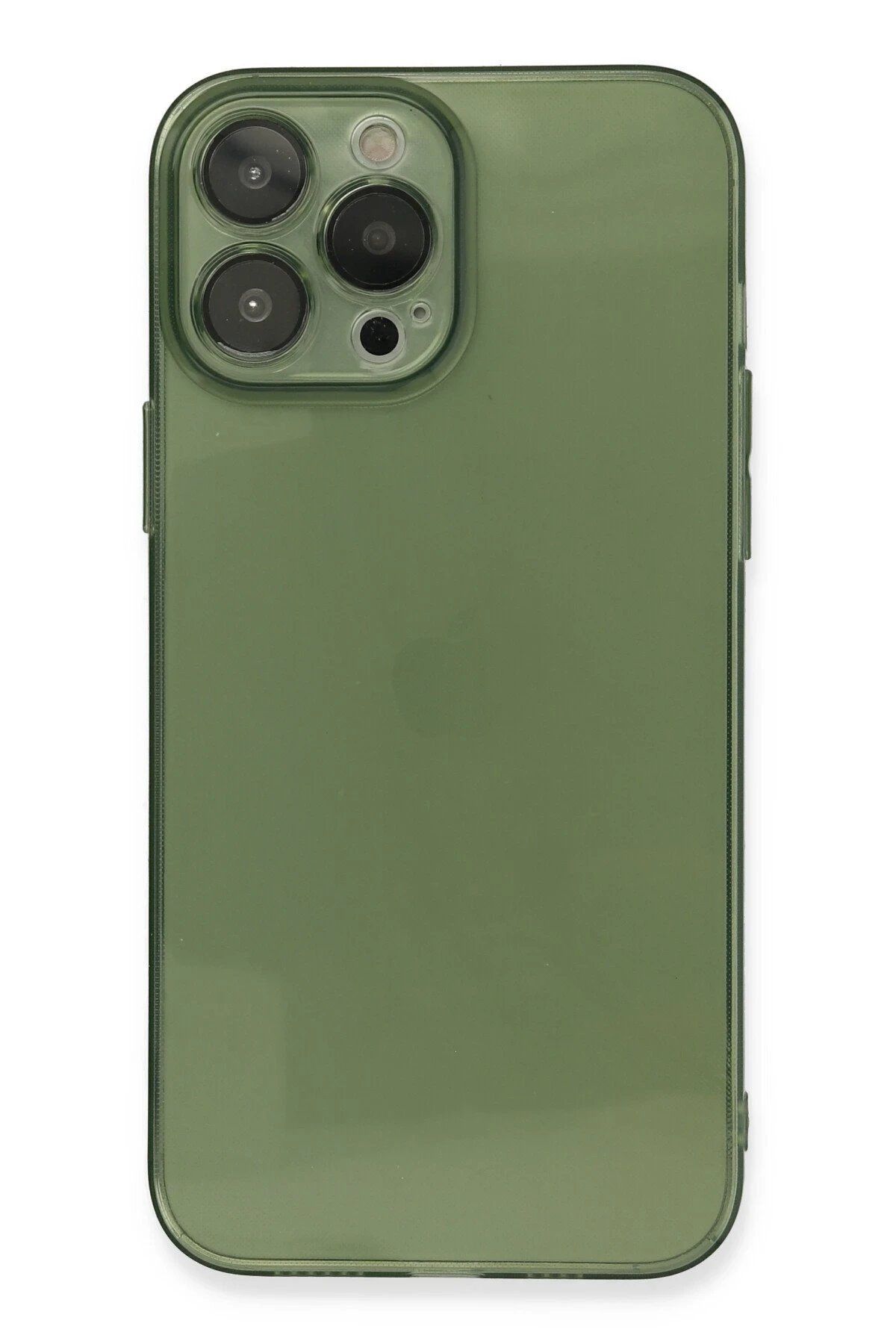 CepteToptan Newface iPhone 13 Pro Kılıf Fly Lens Silikon - Yeşil