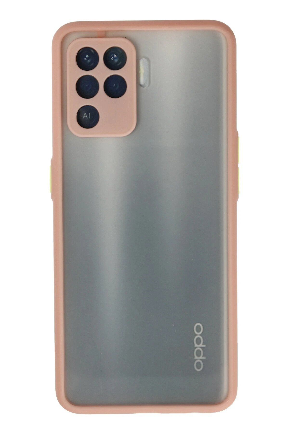 CepteToptan Newface Oppo Reno 5 Lite Kılıf Montreal Silikon Kapak - Pembe