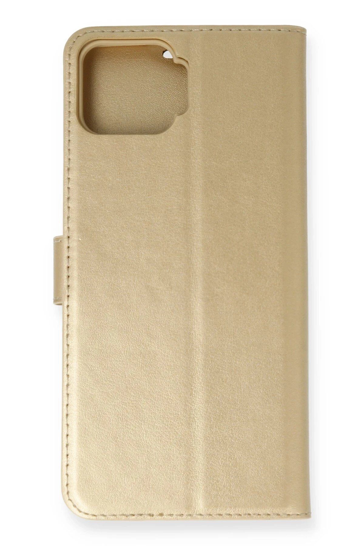 CepteToptan Newface Oppo A73 Kılıf Trend S Plus Kapaklı Kılıf - Gold