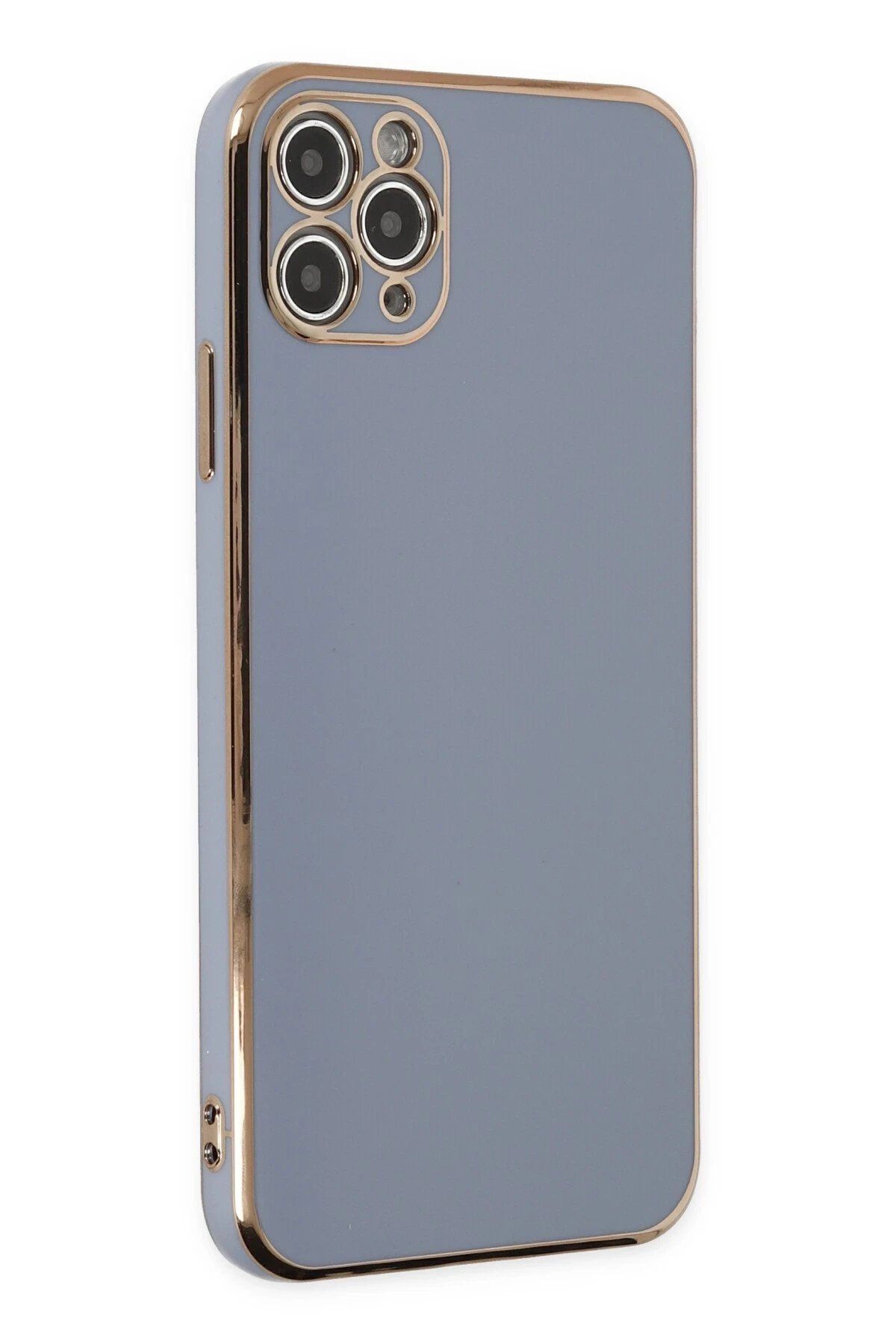 CepteToptan Newface iPhone 11 Pro Max Kılıf Volet Silikon - Mavi