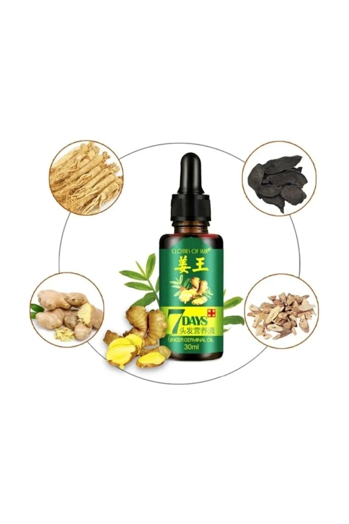 DENİZBİLİŞİM Seven 7 Days Ginger Germinal Essential Besleyici Ve Onarıcı - Saç Serumu 30 Ml
