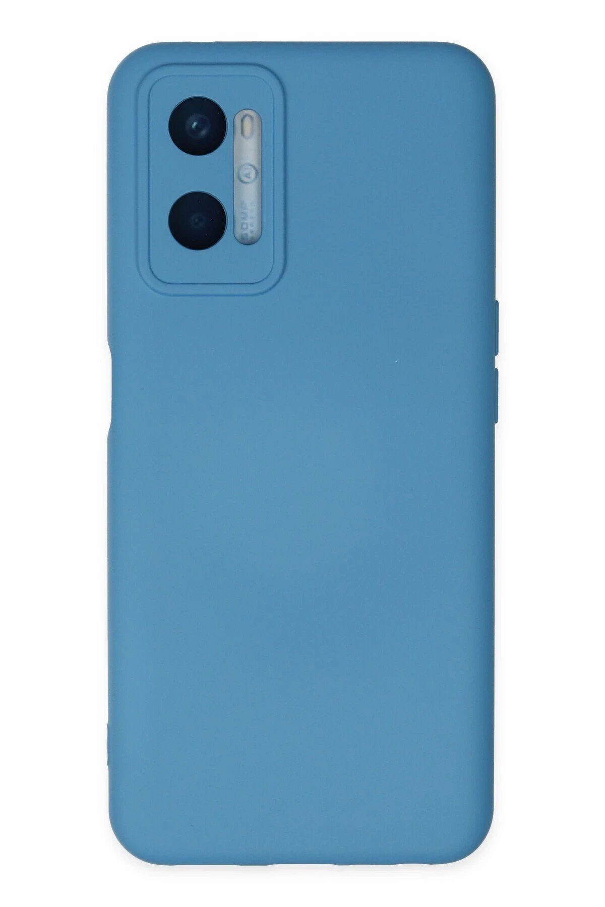 CepteToptan Newface Oppo A96 Kılıf Nano içi Kadife Silikon - Mavi