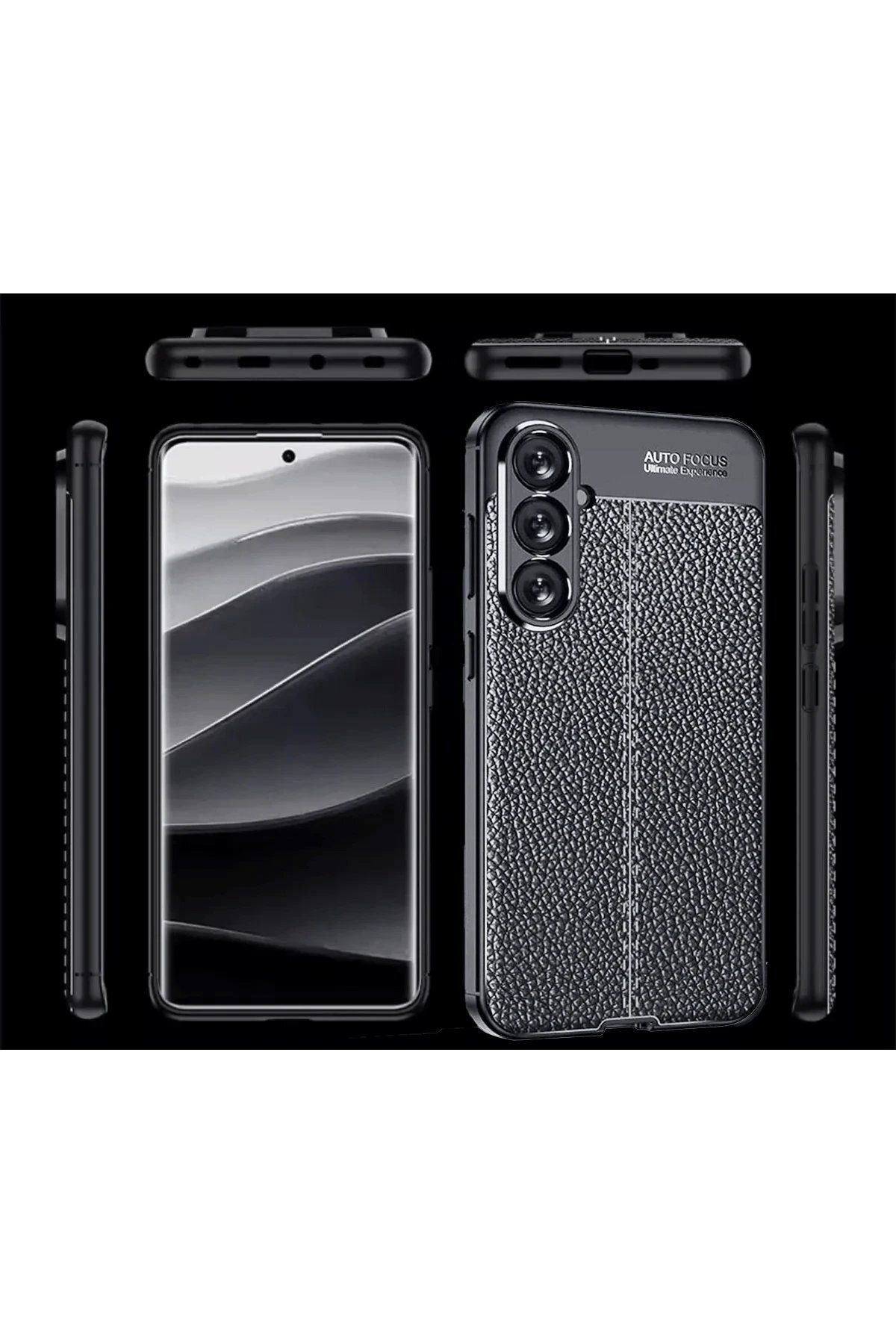CepteToptan Newface Samsung A56 Kılıf Auto Focus Kapak - Siyah