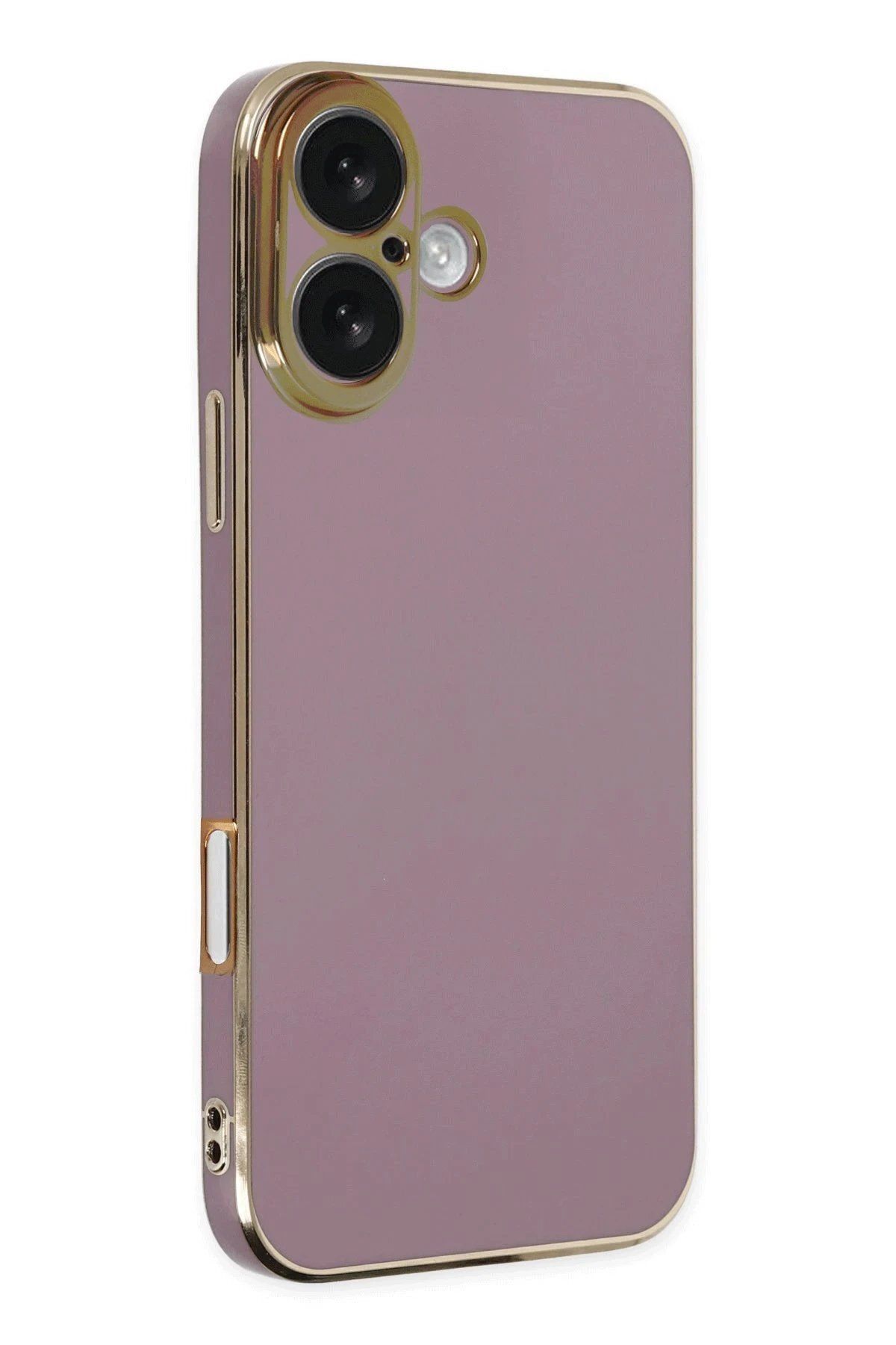 CepteToptan Newface iPhone 16 Kılıf Volet Silikon - Mor