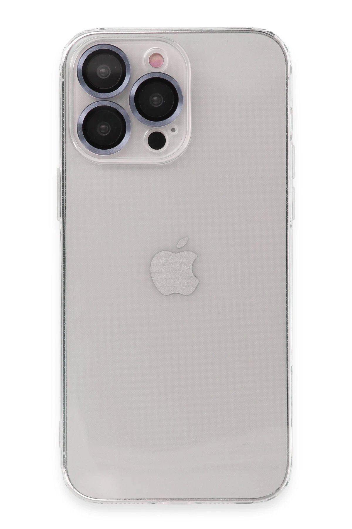 CepteToptan Newface iPhone 13 Pro Kılıf Luko Lens Silikon - Sierra Blue