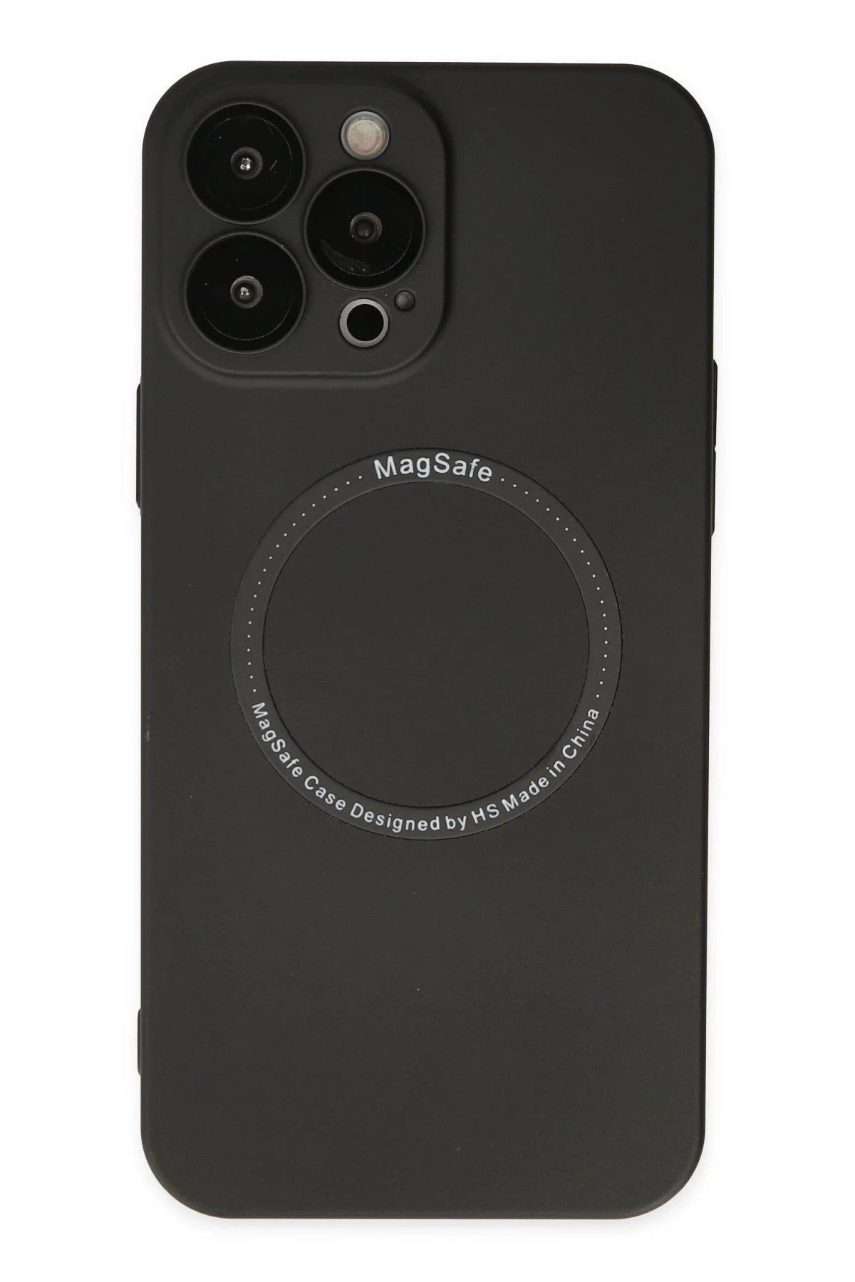 Toptan Bulurum Newface iPhone 14 Pro Kılıf Jack Magneticsafe Lens Silikon - Siyah