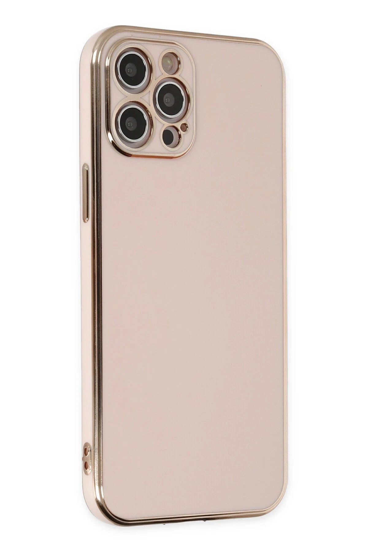 CepteToptan Newface iPhone 12 Pro Max Kılıf Volet Silikon - Pembe