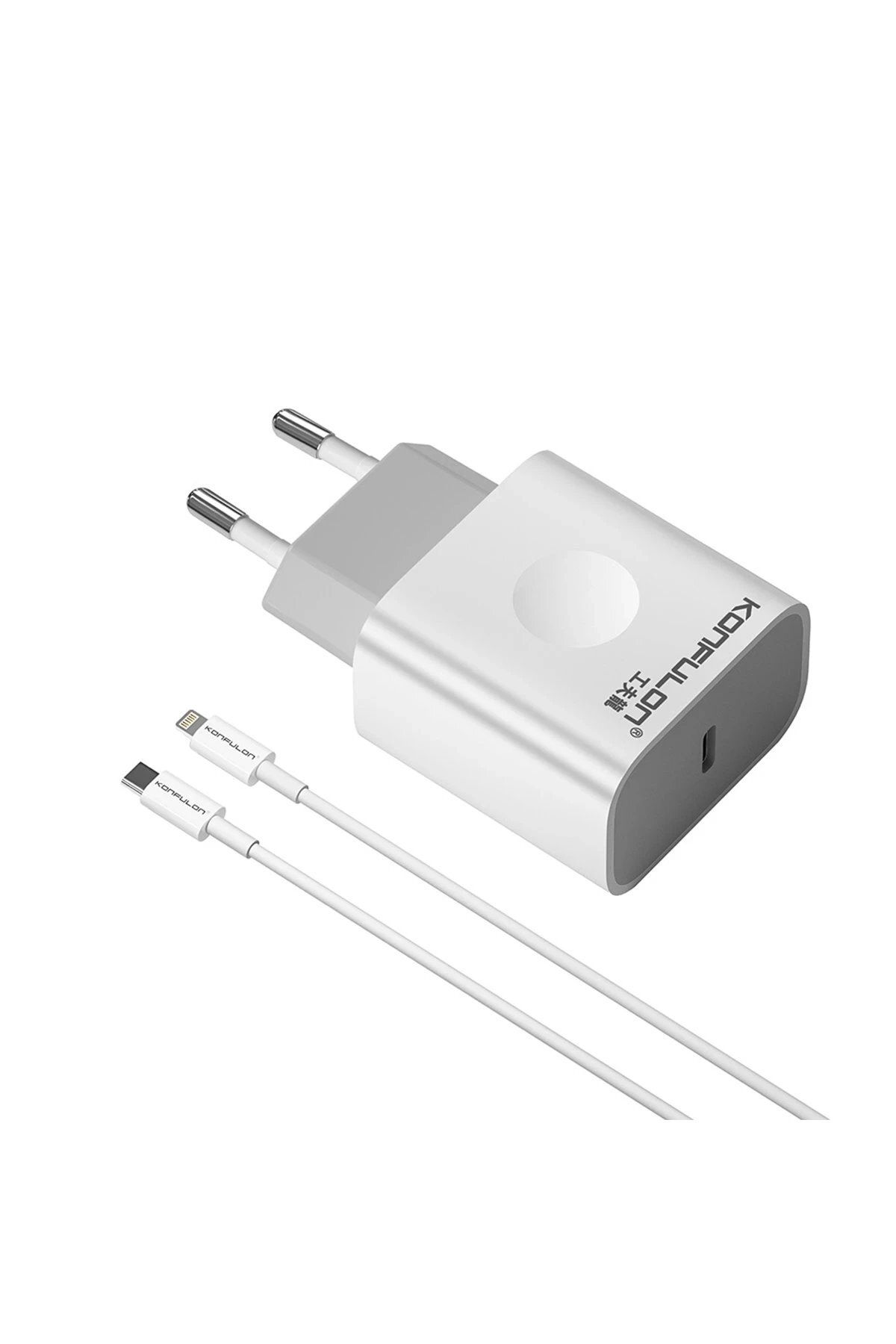 CepteToptan C69D 20W + DC13 1M 20W Type-C to Lightning Kablolu PD Şarj Cihazı