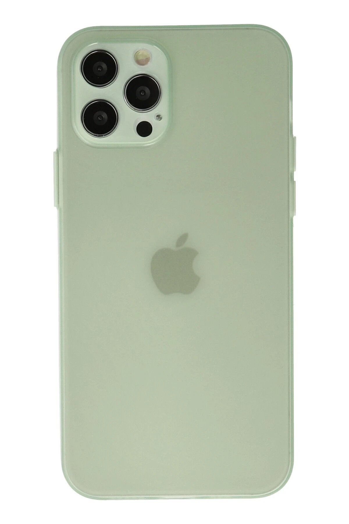 CepteToptan Newface iPhone 12 Pro Kılıf Puma Silikon - Açık Yeşil