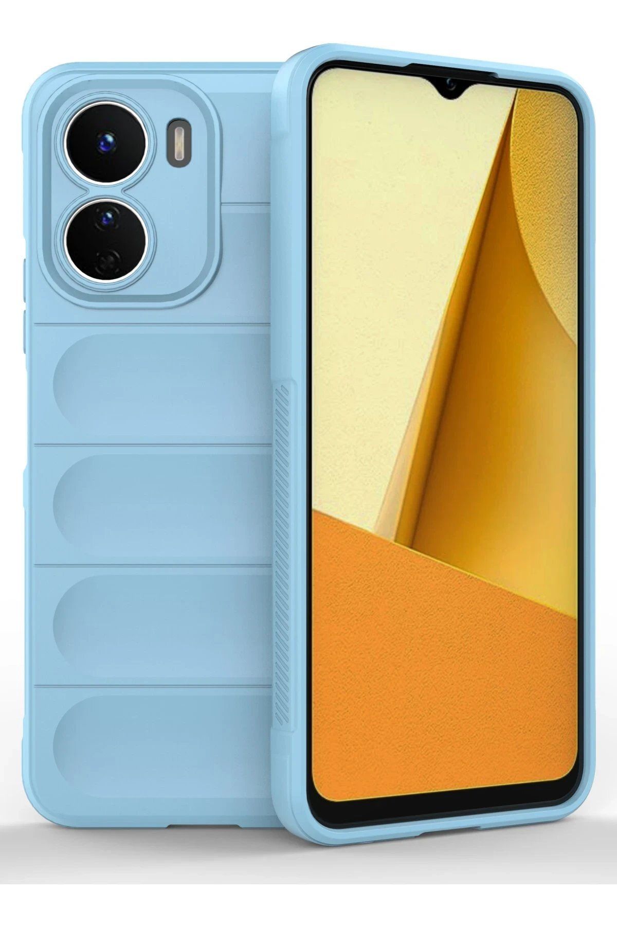 CepteToptan Newface Vivo Y16 Kılıf Optimum Silikon - Sky Blue