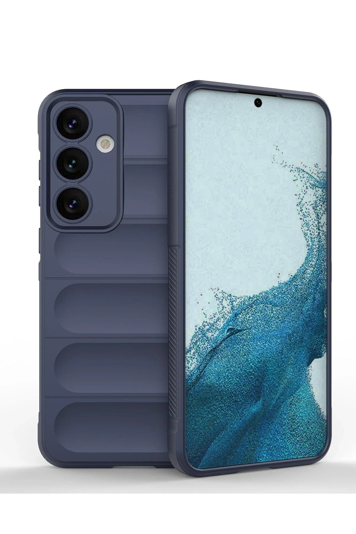 CepteToptan Newface Samsung Galaxy S24 Kılıf Optimum Silikon - Lacivert