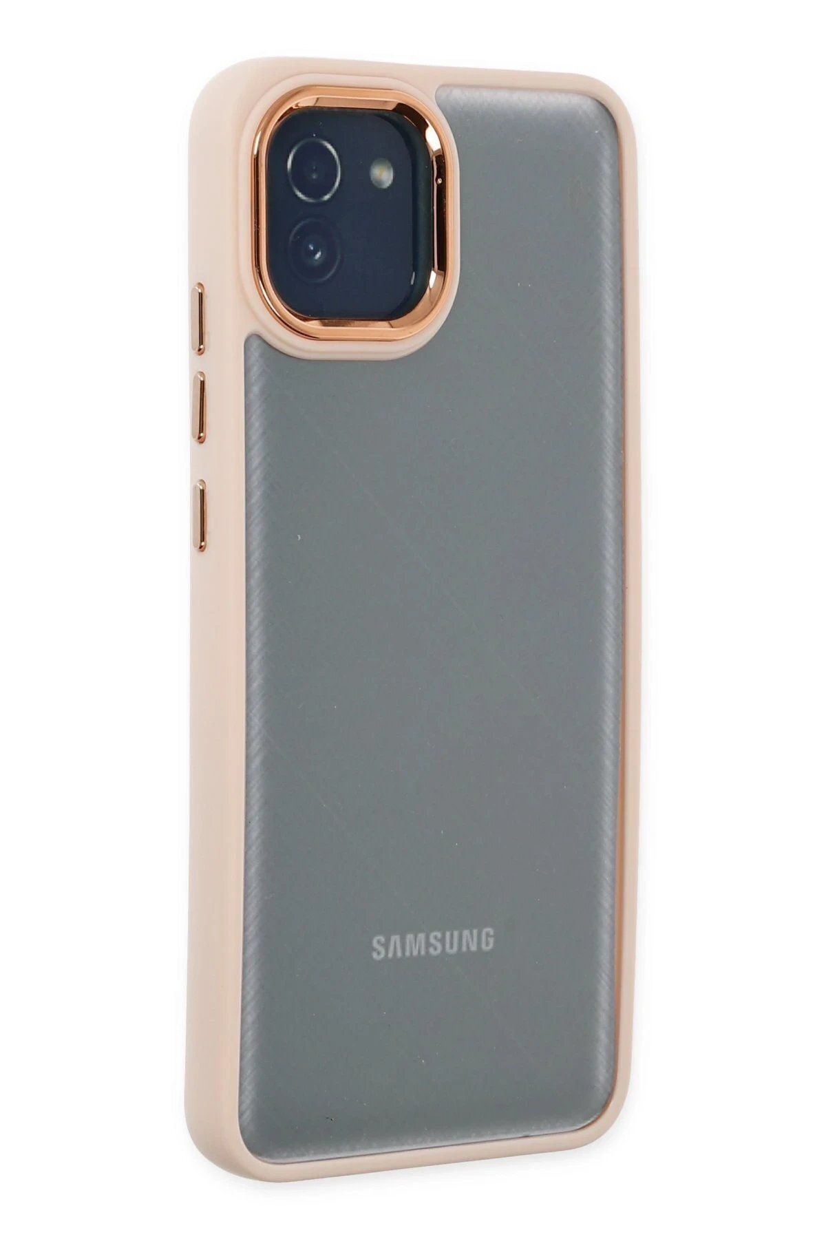 CepteToptan Newface Samsung Galaxy A03 Kılıf Dora Kapak - Pudra