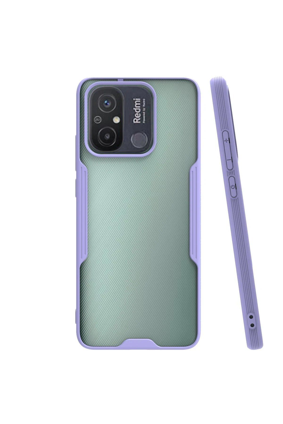 nerede bulurum Newface Xiaomi Redmi 12C Kılıf Platin Silikon - Lila