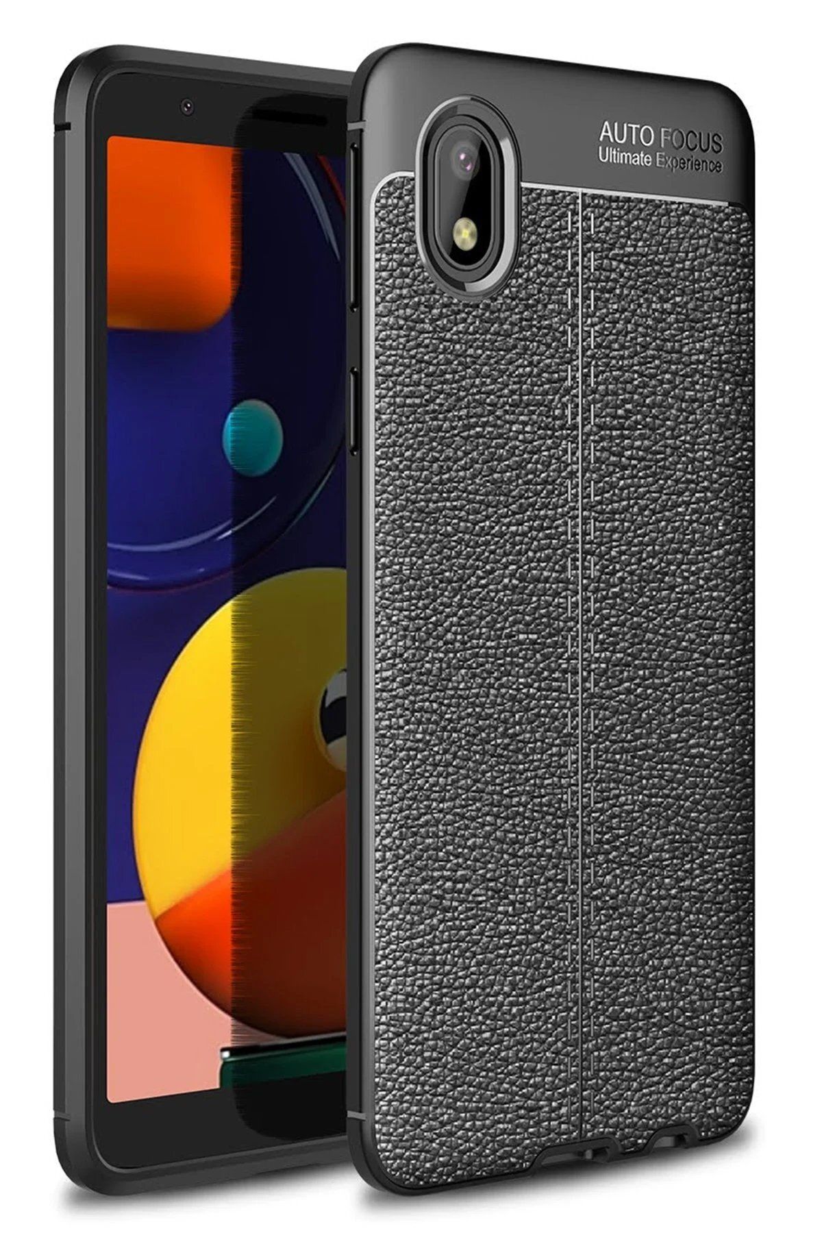 CepteToptan Newface Samsung Galaxy A01 Core Kılıf Auto Focus Kapak - Siyah