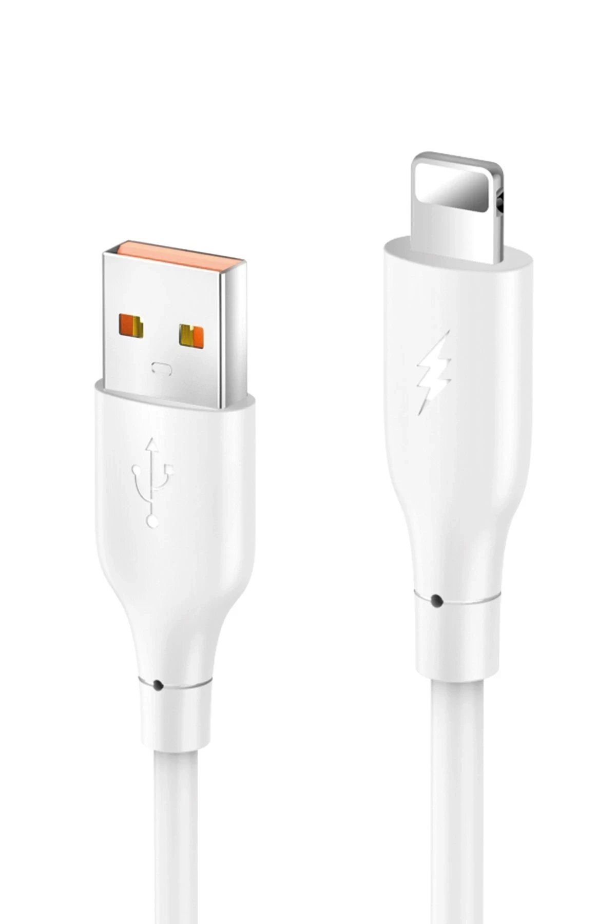CepteToptan Konfulon DC64 USB to Lightning 1M 3.0A Hızlı Şarj Kablo - Beyaz
