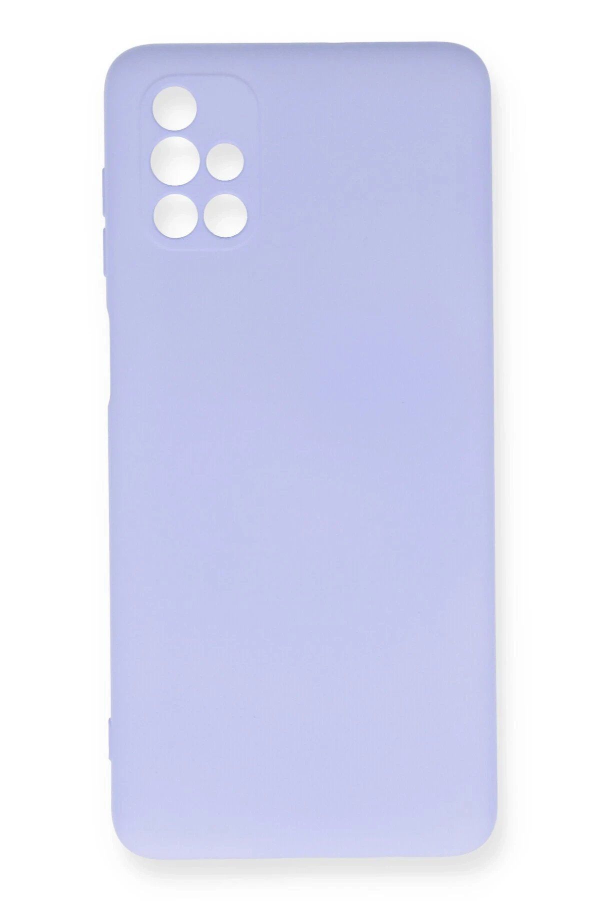 CepteToptan Newface Samsung Galaxy M51 Kılıf Nano içi Kadife Silikon - Lila