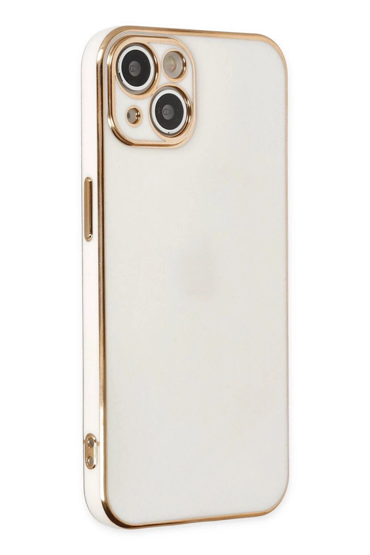 CepteToptan Newface iPhone 14 Kılıf Volet Silikon - Beyaz