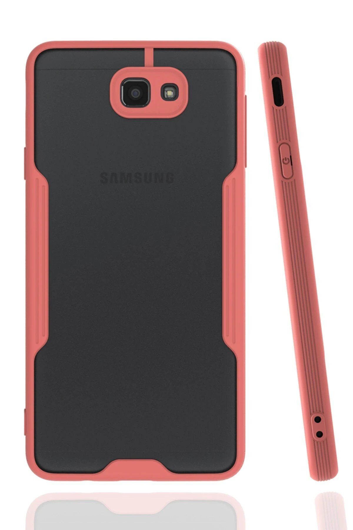 CepteToptan Newface Samsung Galaxy J7 Prime Kılıf Platin Silikon - Pembe