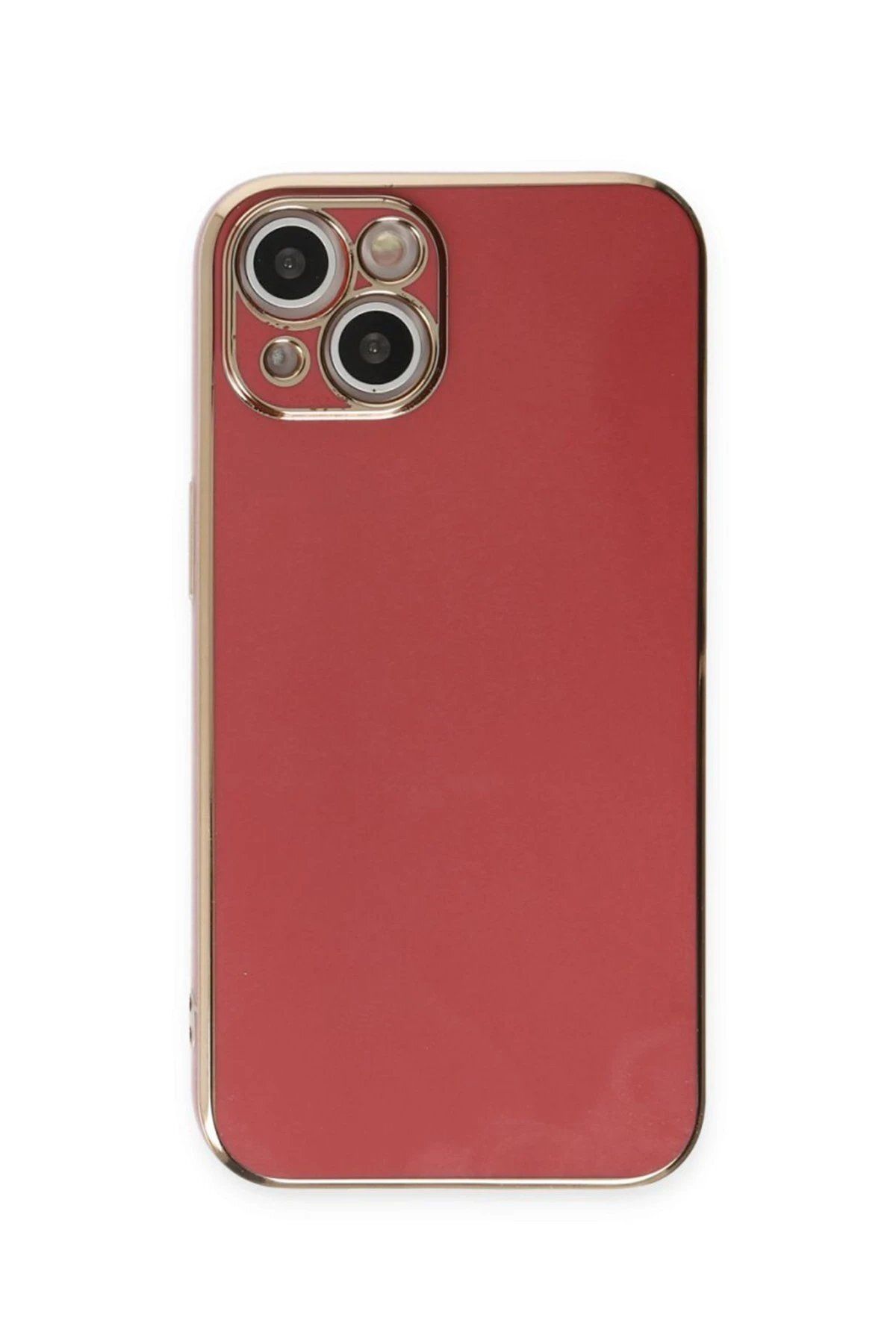 Balesso Newface Iphone 15 Kılıf Volet Silikon - Kırmızı