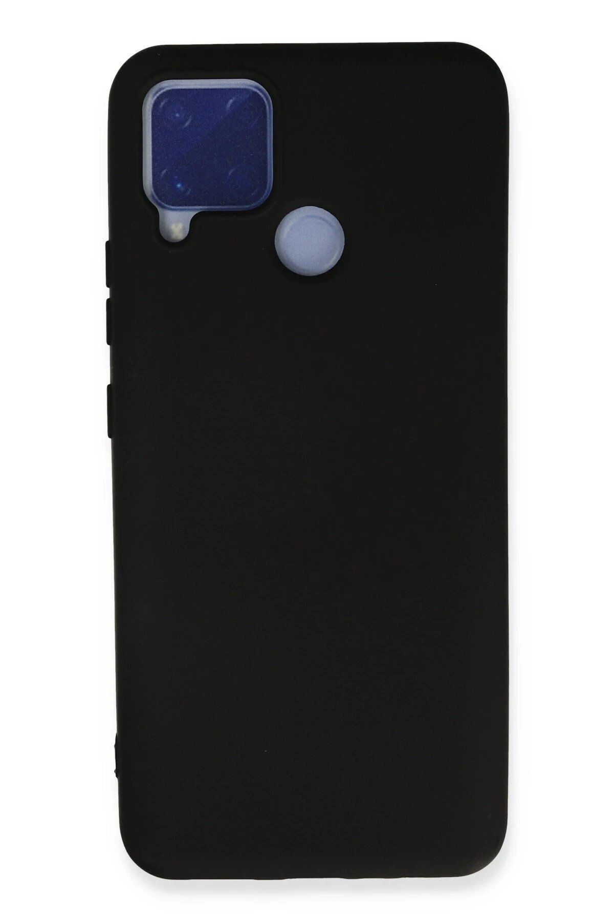 CepteToptan Newface Realme C15 Kılıf Nano içi Kadife Silikon - Siyah