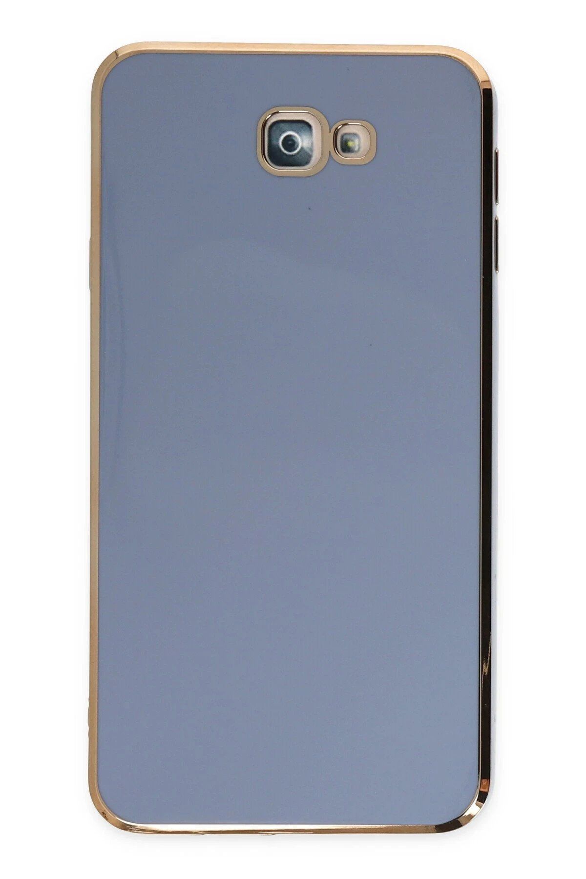 CepteToptan Newface Samsung Galaxy J7 Prime Kılıf Volet Silikon - Mavi
