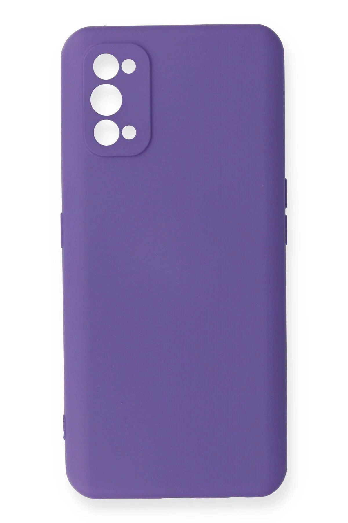 CepteToptan Newface Realme 7 Pro Kılıf Nano içi Kadife Silikon - Mor