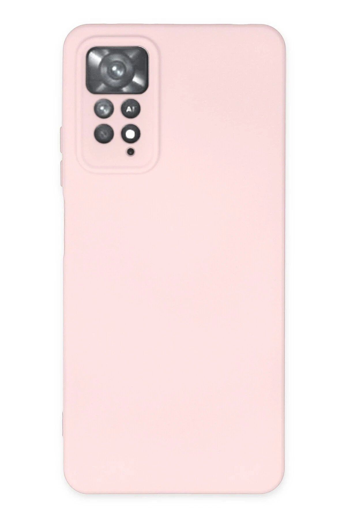 CepteToptan Newface Xiaomi Redmi Note 11 Pro Kılıf Nano içi Kadife Silikon - Pudra