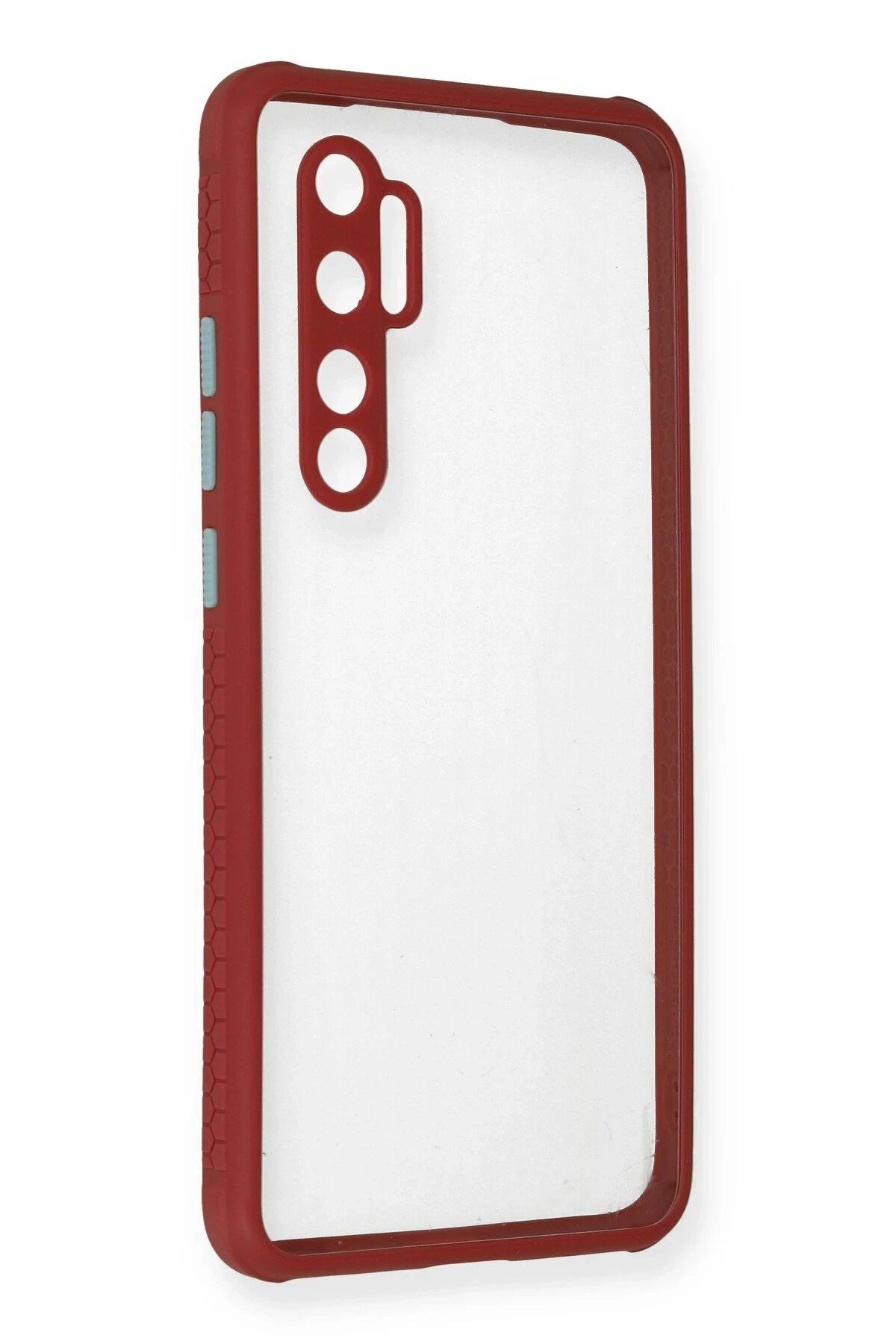 CepteToptan Newface Xiaomi Mi Note 10 Lite Kılıf Miami Şeffaf Silikon - Fuşya