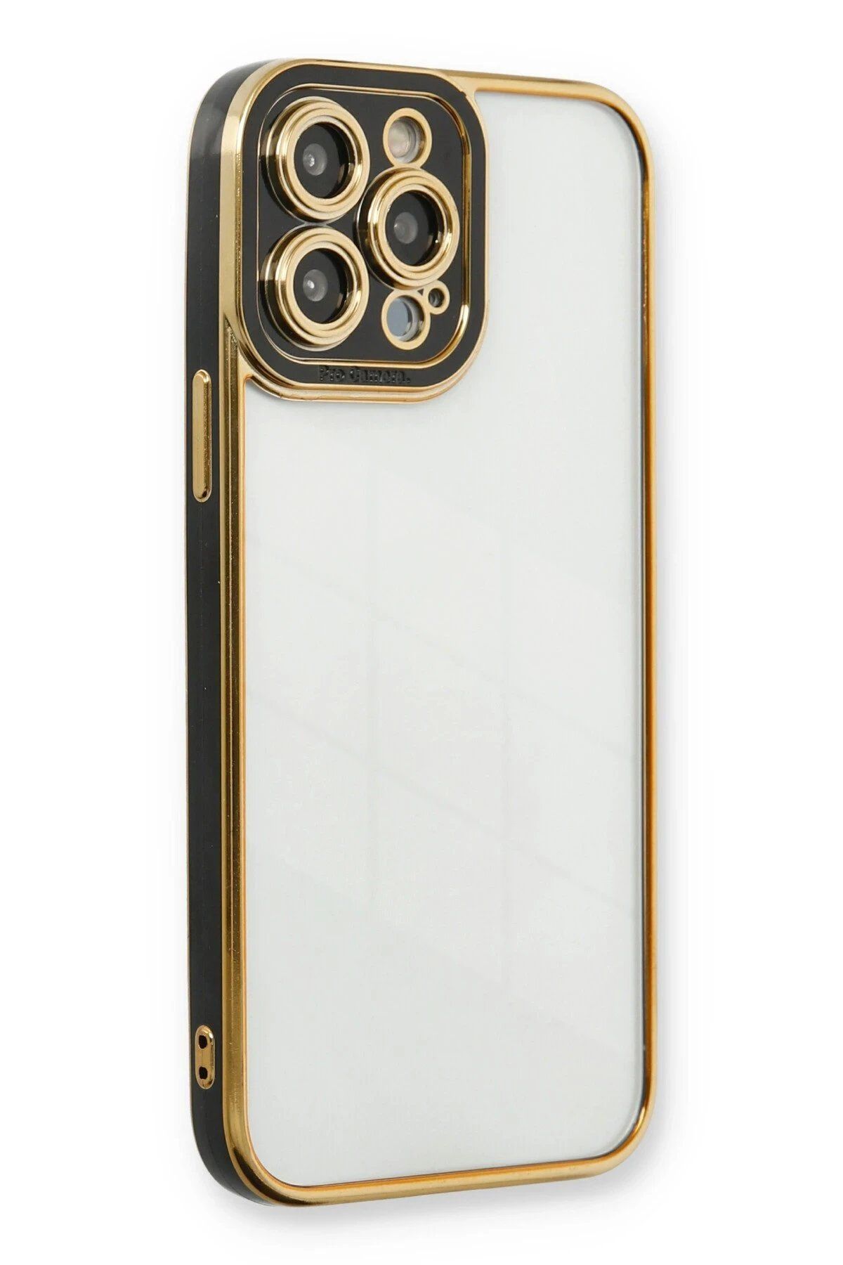 CepteToptan Newface iPhone 13 Pro Max Kılıf Liva Lens Silikon - Siyah