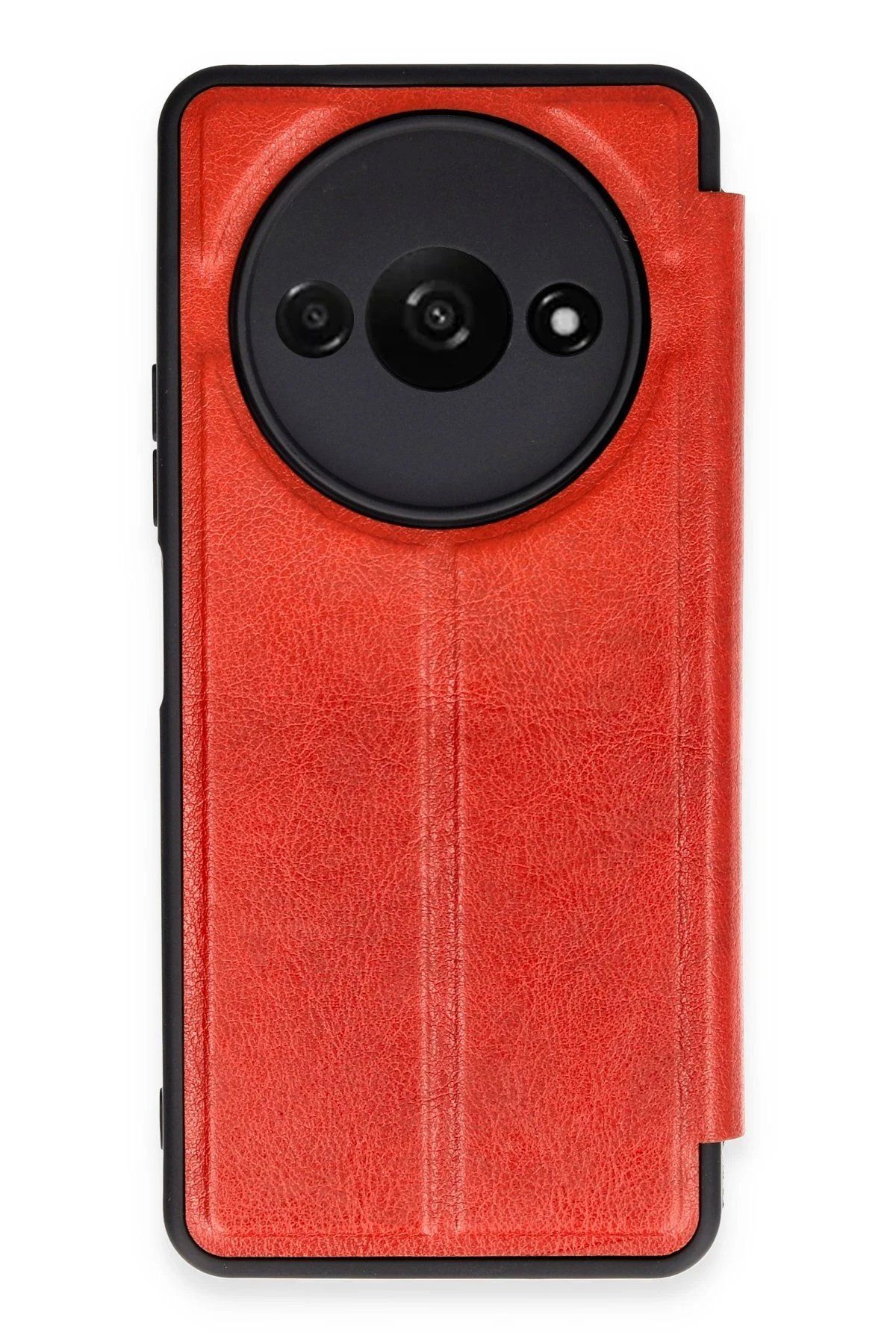 CepteToptan Newface Xiaomi Redmi A3 4G Kılıf Flip Cover - Kırmızı