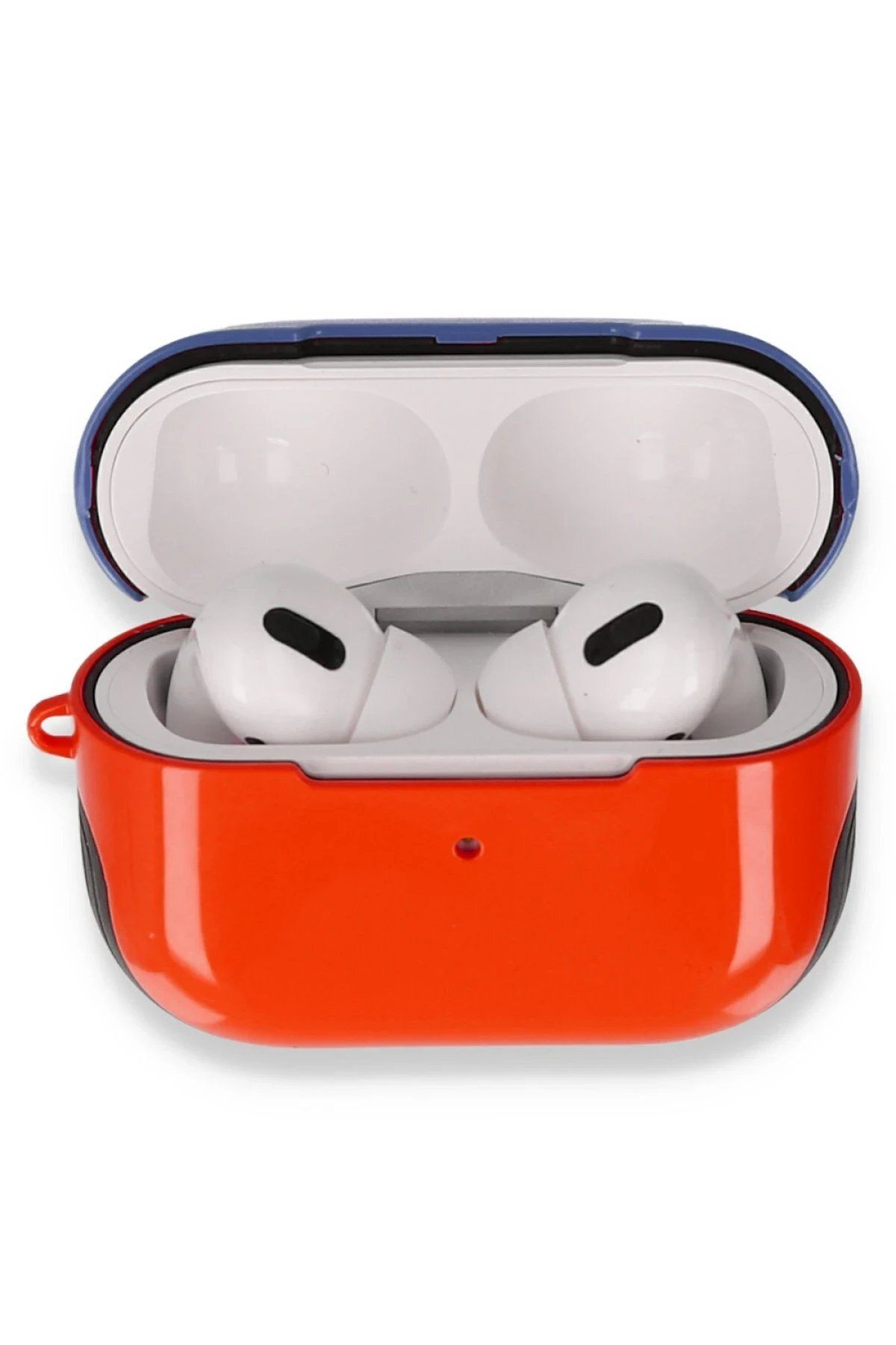 CepteToptan Newface Airpods Pro (1.nesil) 3in1 Kılıf - Kırmızı-Lacivert