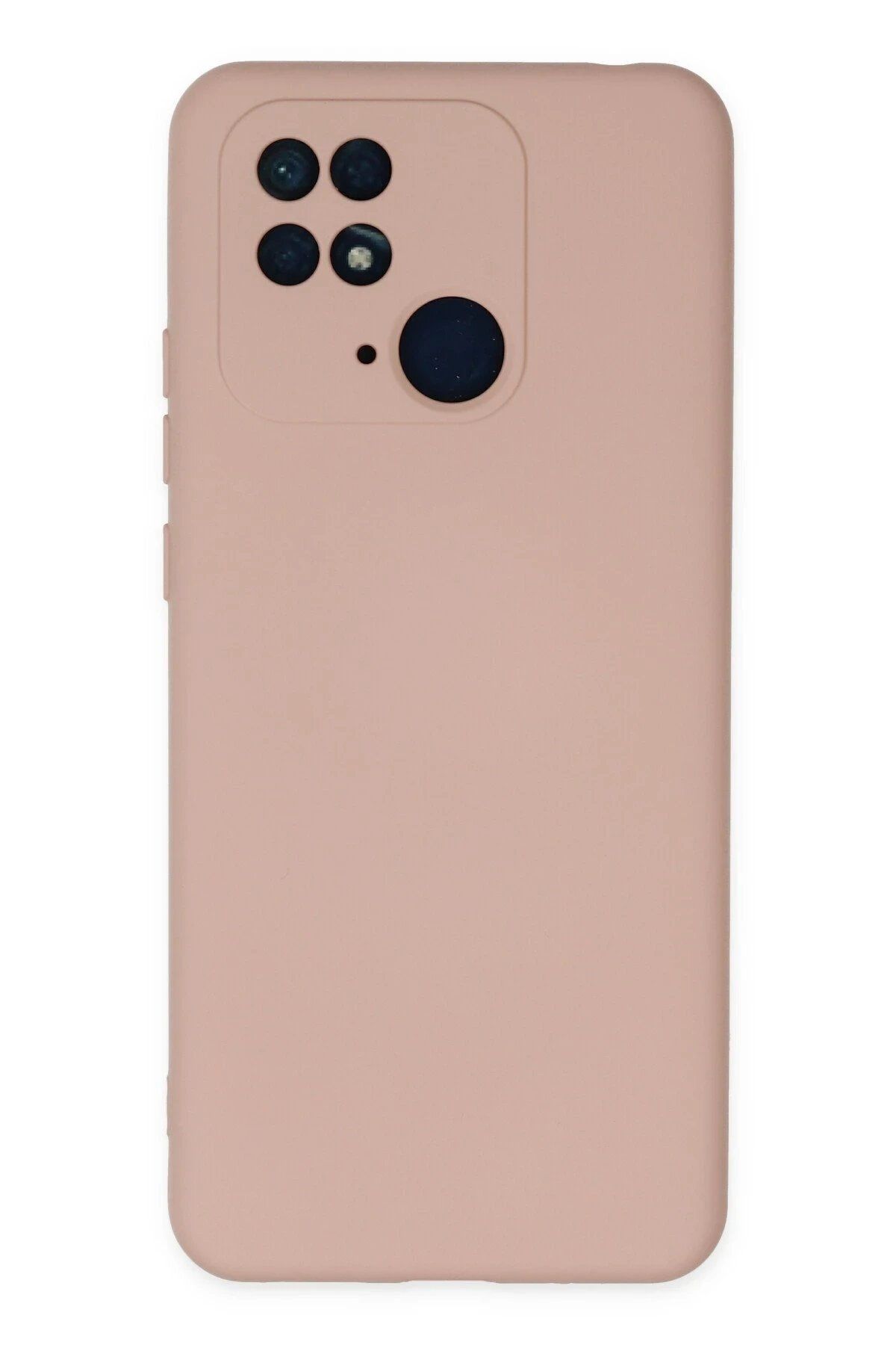 CepteToptan Newface Xiaomi Redmi 10C Kılıf Nano içi Kadife Silikon - Pudra