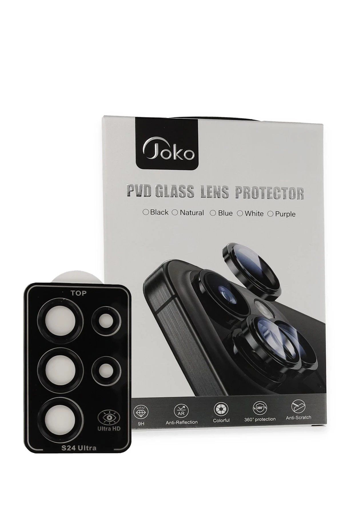 CepteToptan Joko Samsung Galaxy S23 Ultra PVD Metal Kamera Lens - Siyah