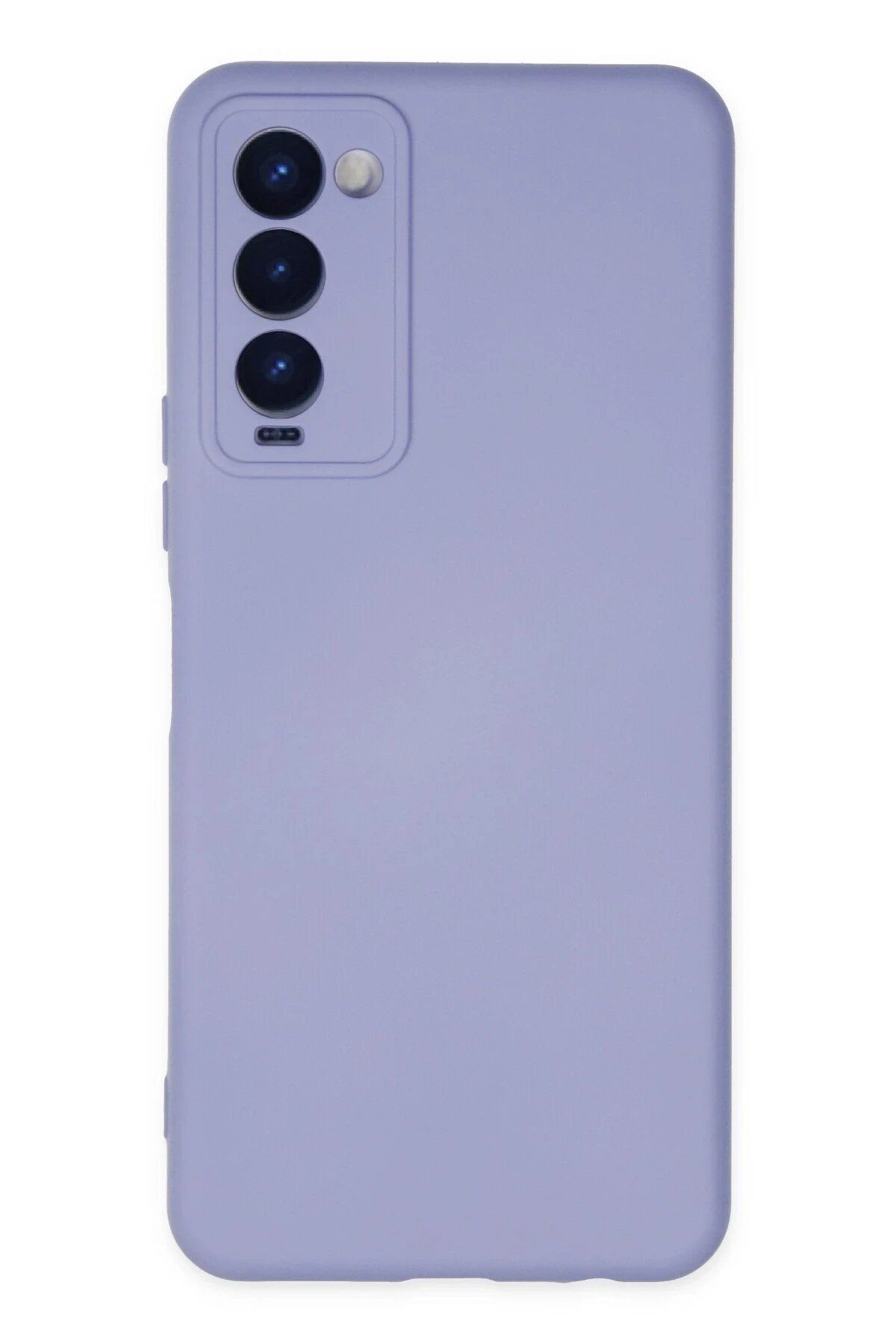 CepteToptan Newface Tecno Camon 18 Kılıf Nano içi Kadife Silikon - Lila