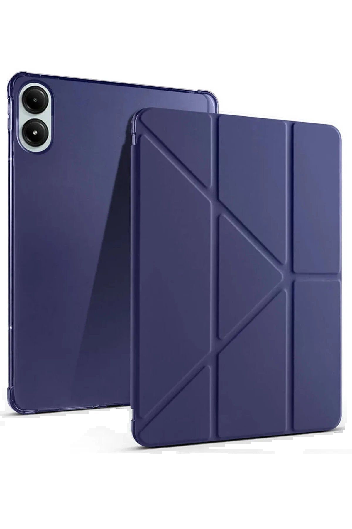 CepteToptan Newface Xiaomi Redmi Pad Pro 12.1 Kılıf Kalemlikli Mars Tablet Kılıfı - Lacivert