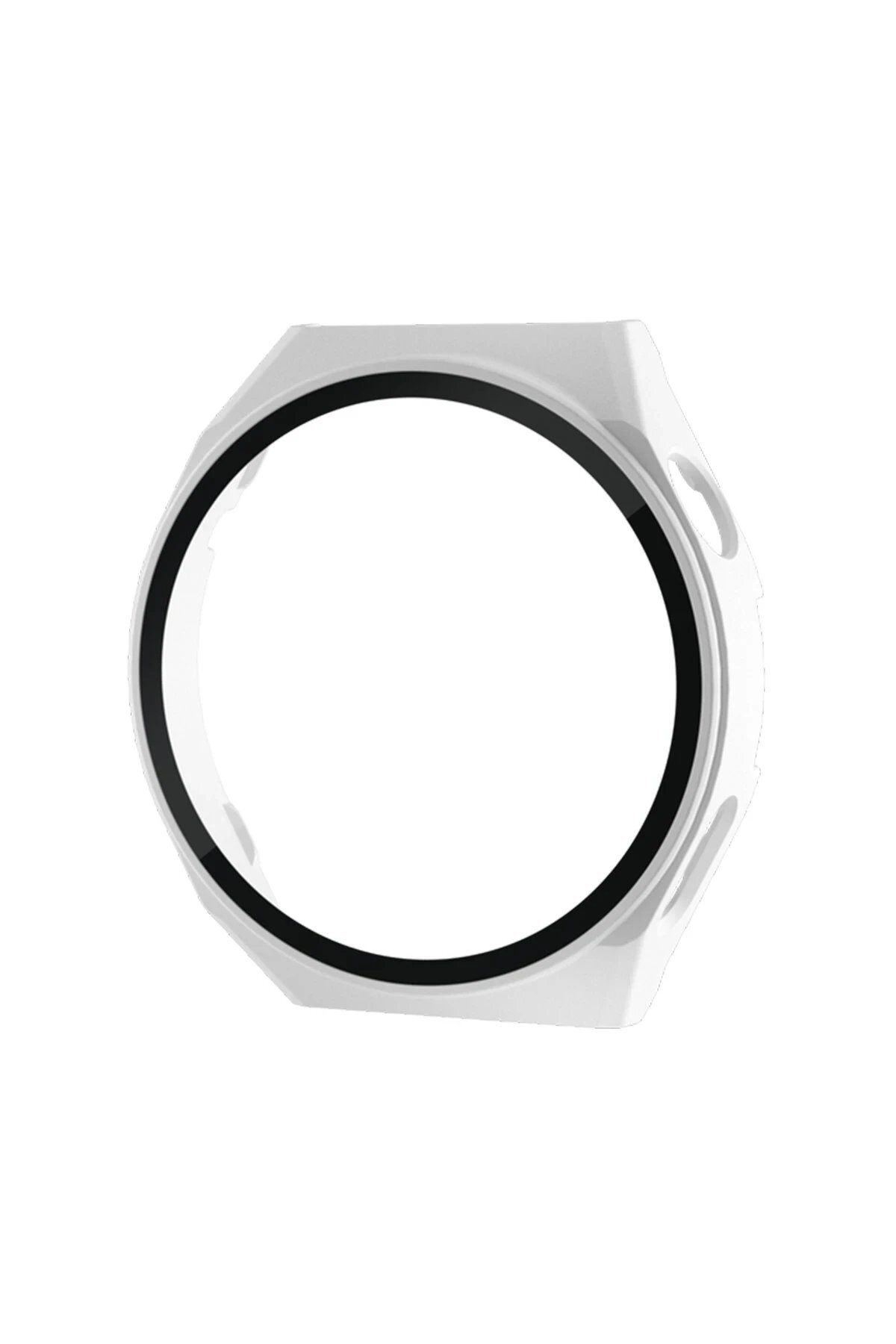 CepteToptan Newface Huawei Watch GT2 46mm Dota Camlı Kasa Ekran Koruyucu - Uzay Grisi Uyumlu