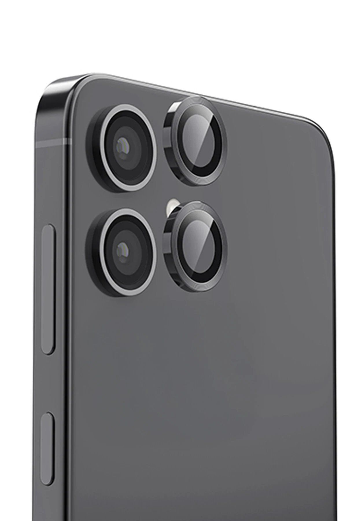 CepteToptan Newface Samsung Galaxy A06 Raze Metal Kamera Lens - Siyah