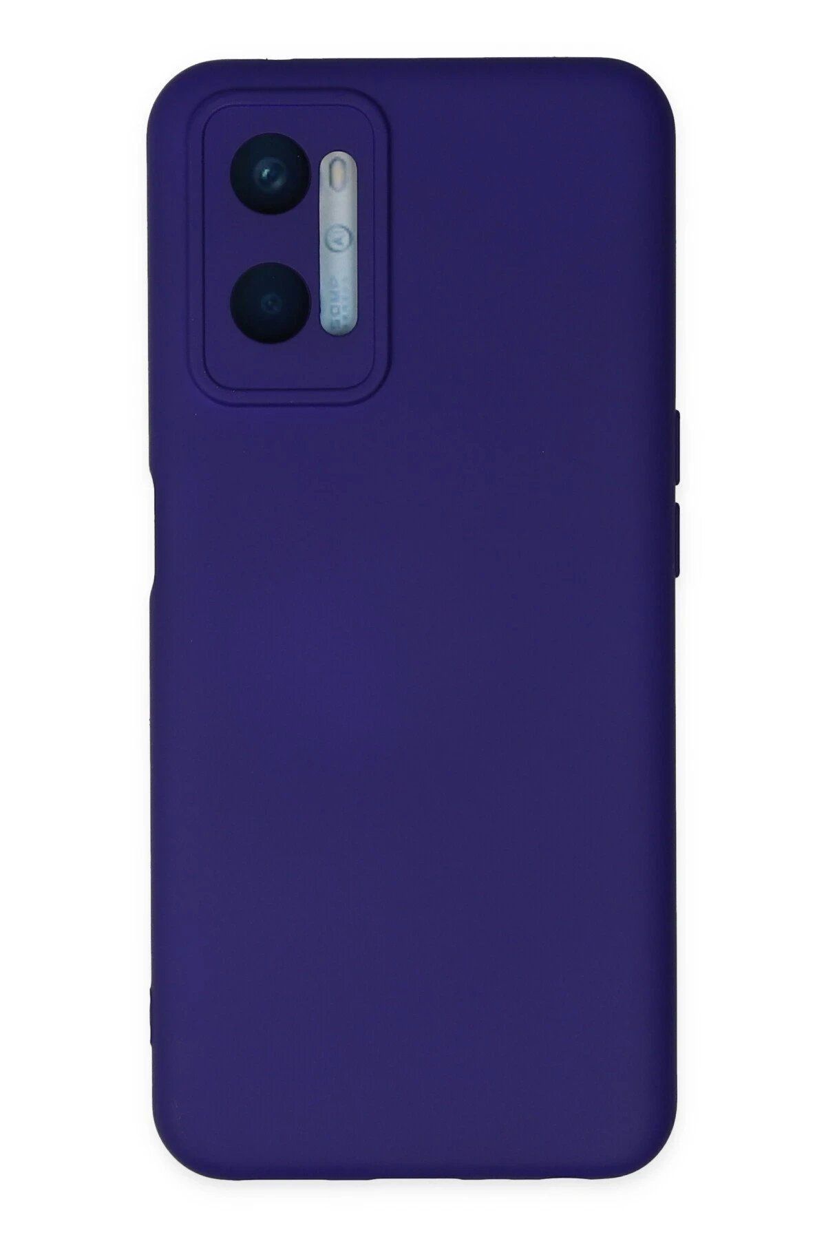 CepteToptan Newface Oppo A96 Kılıf Nano içi Kadife Silikon - Mor