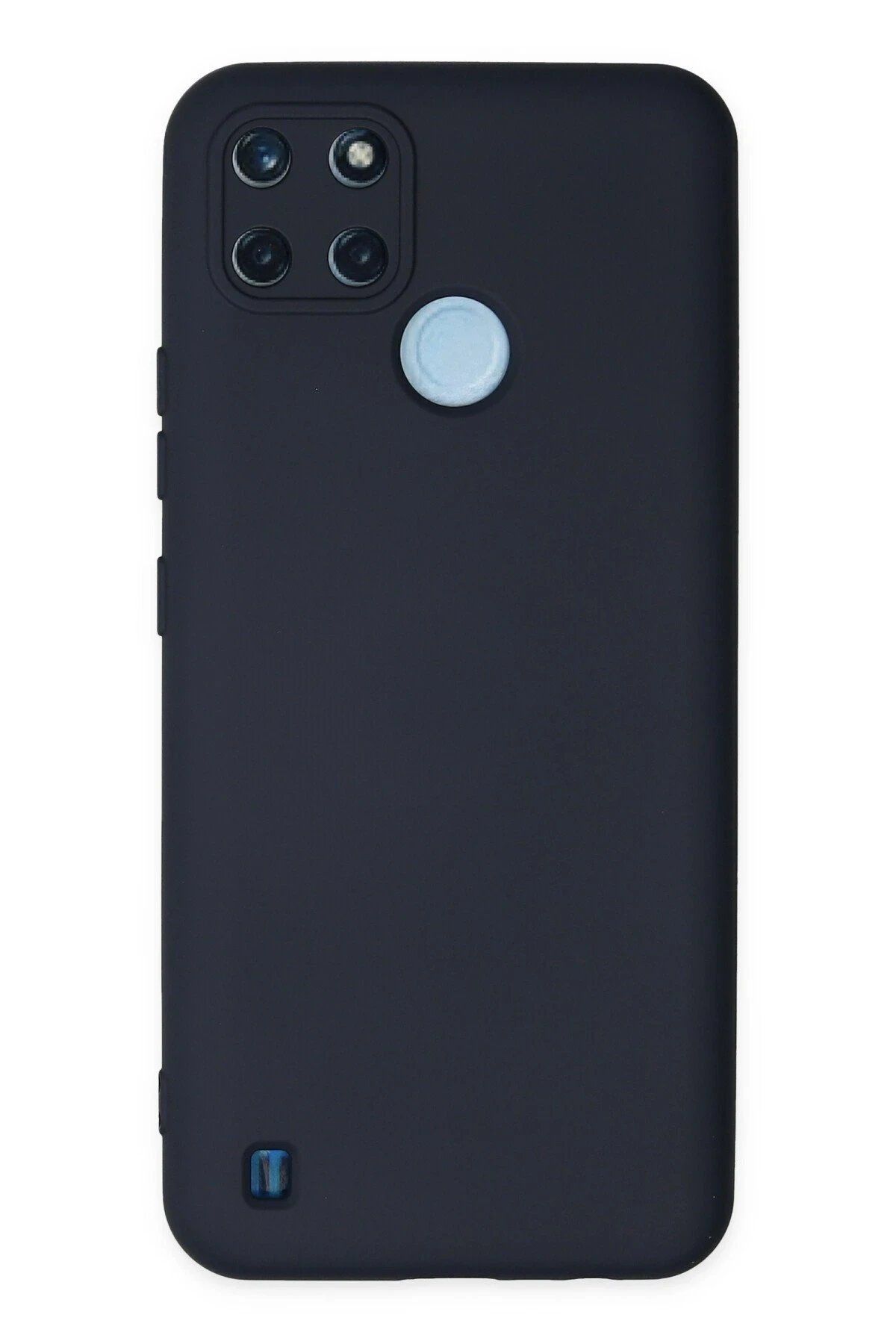 CepteToptan Newface Realme C25Y Kılıf Nano içi Kadife Silikon - Lacivert