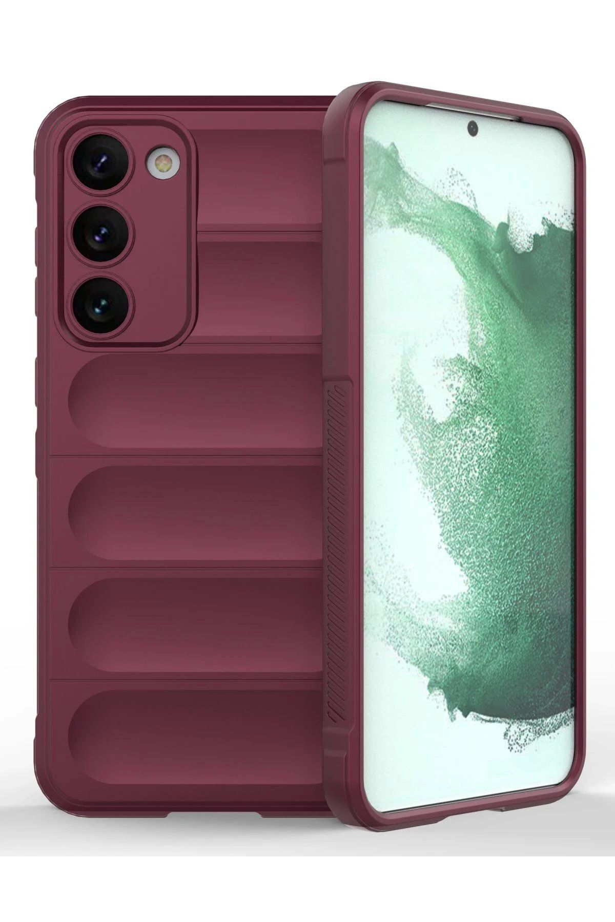 CepteToptan Newface Samsung Galaxy S23 Plus Kılıf Optimum Silikon - Bordo