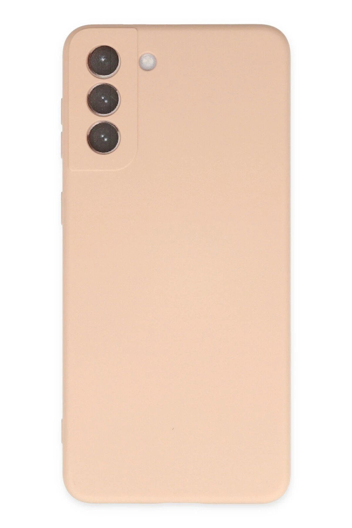 CepteToptan Newface Samsung Galaxy S21 FE Kılıf Nano içi Kadife Silikon - Pudra