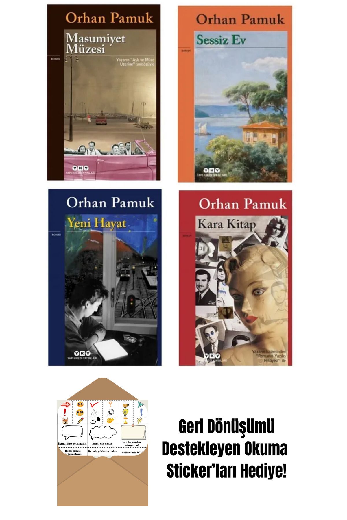Yapı Kredi Yayınları Marcel Proust Set 5 Kitap + Okuma Sticker'ları