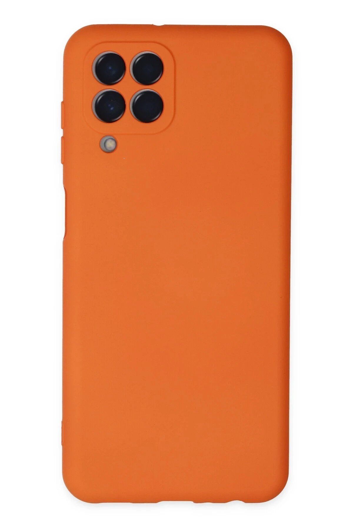 nerede bulurum Newface Samsung Galaxy M33 Kılıf Nano içi Kadife Silikon - Turuncu
