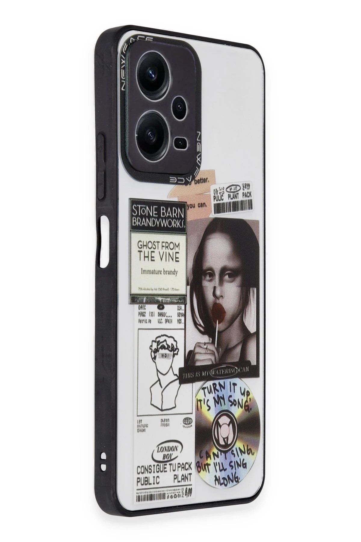 CepteToptan Newface Xiaomi Redmi Note 12 5G Kılıf Mirror Desenli Kapak - Mirror - 2
